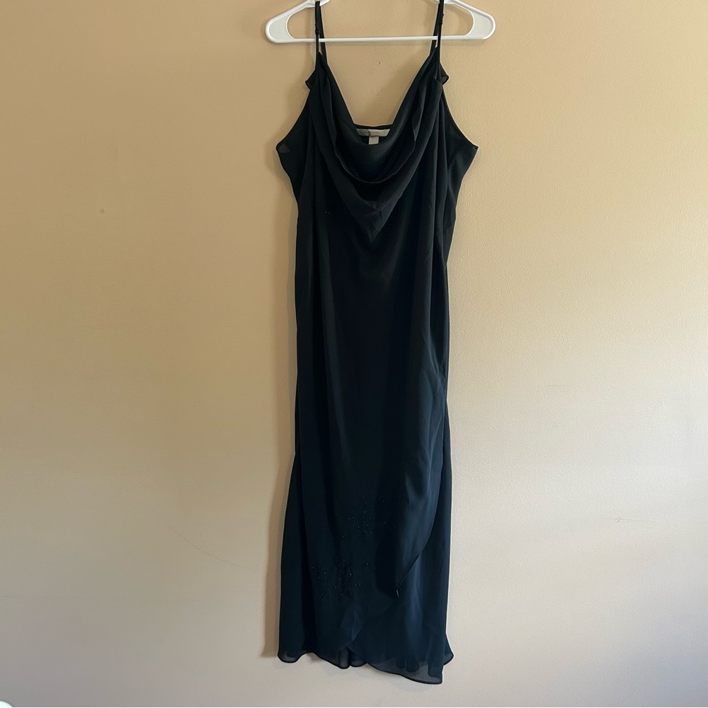 Cacique Black V-Neck slip dress